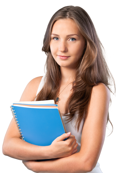 Student with books